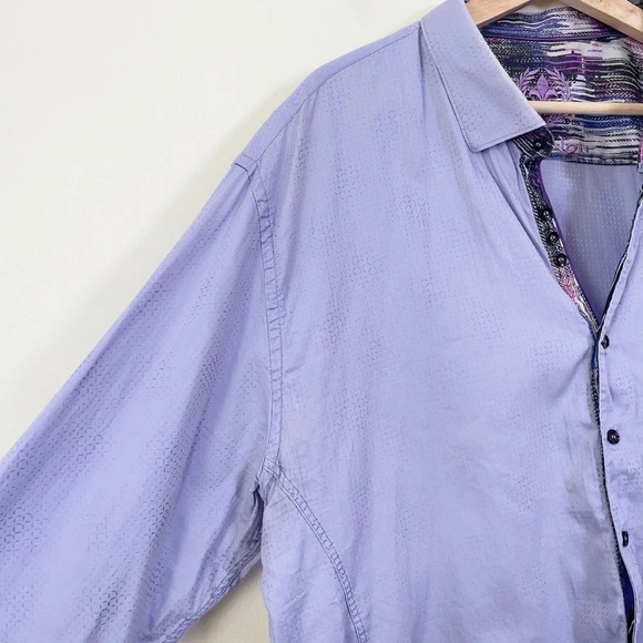 AU NOIR | MEN'S DRESS SHIRT IN LIGHT  LAVENDER - Picture 5 of 14
